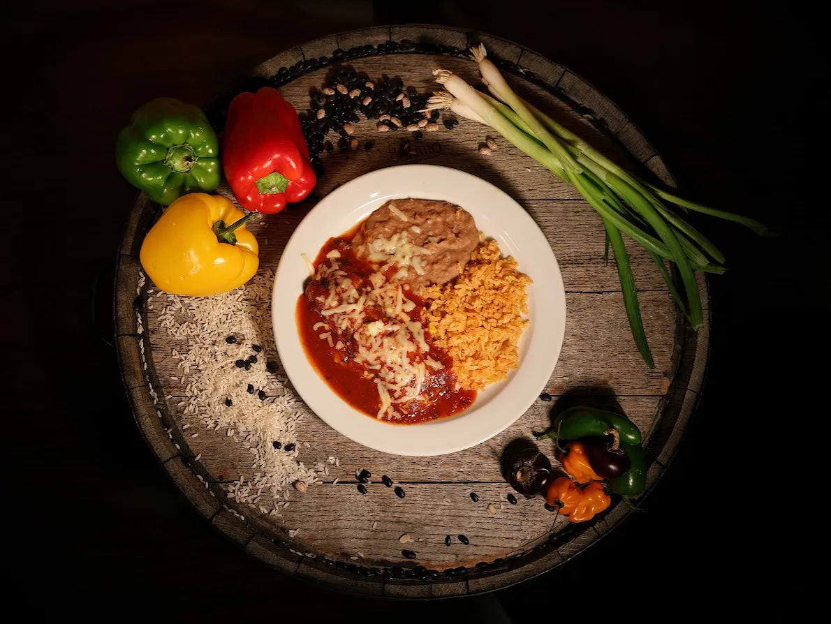 Combo 5. One Burrito with Rice and Beans