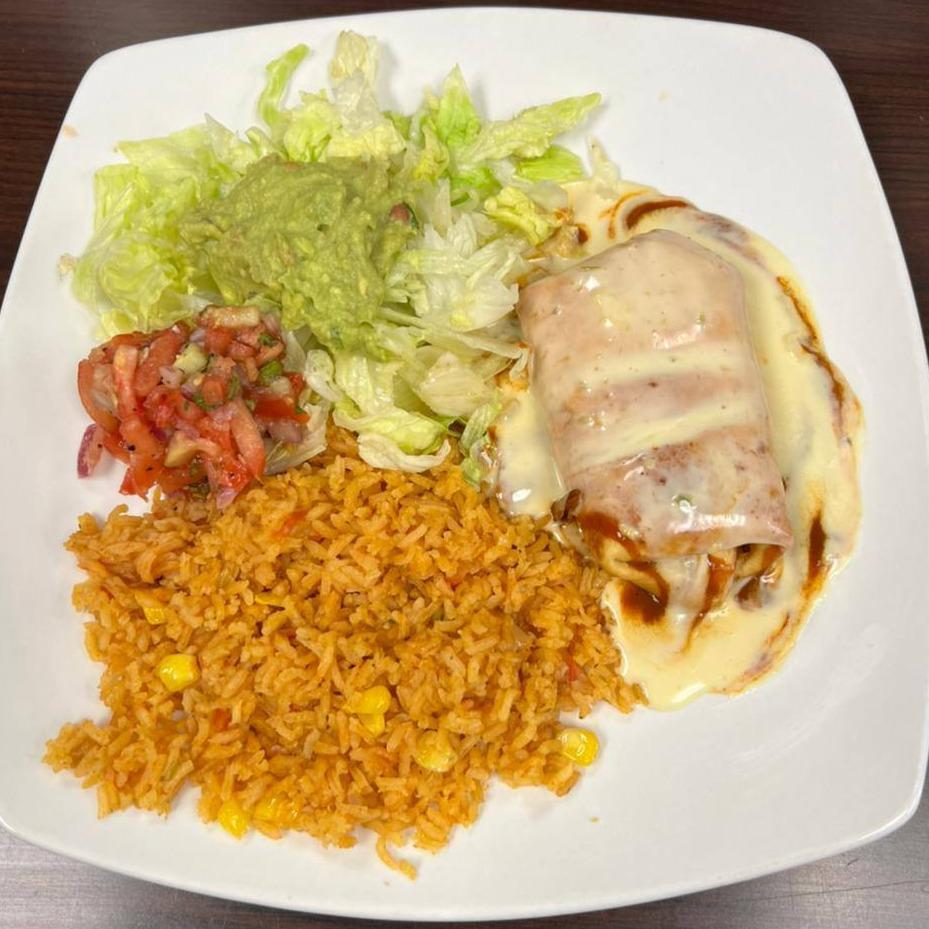 Chimichanga de pollo y queso - Fácil